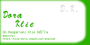 dora klie business card